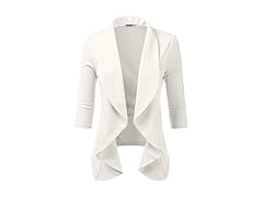 DOUBLJU Lightweight Thin 3/4 Sleeve Open