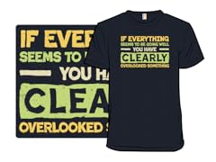 Clearly Overlooking Something