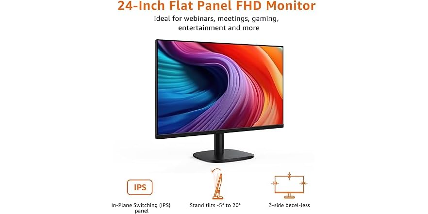 Amazon Basics 24" FHD 1080p Monitor