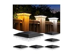 Brightever 6-Pack Solar Post Cap Lights