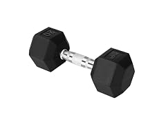 Cast Iron - Chrome Grip Hex Dumbbell -