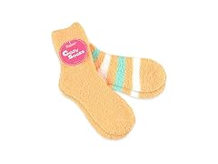 TeeHee Cozy Fuzzy Crew Socks Multi Pair