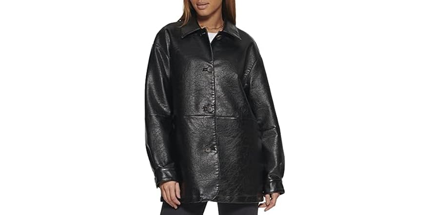 Levi's Women Relaxed Faux Leather Blazer