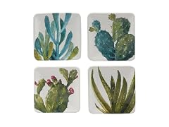 Cactus Verde 6" Canape & Luncheon Plates – Set of 4 