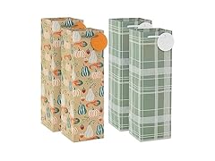 Hallmark Hallmark 13" Bottle Gift Bags with Handles and Gif