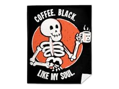 Coffee. Black. Like My Soul. Mink Fleece Blanket