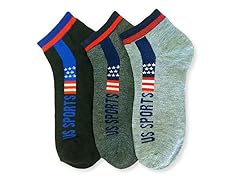 6-Pack Boys US Sports (Sock Size 10-13)