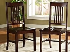 Walker Edison Wood Dining Chair Set