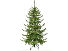 Santa's Workshop Pre-Lit Green PVC Tree 5"