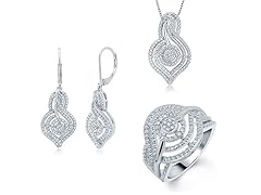 White Diamond 3pc Set, 0.25ct