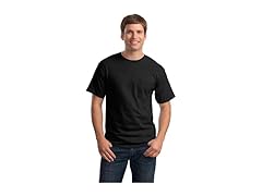 Hanes Mens 6.1 oz. Tagless, Black, 3XL