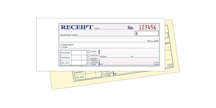 Adams Money/Rent Receipt Book