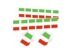 LUSEOAN 2 Packs Italy Italian Republic Mini Flag 
