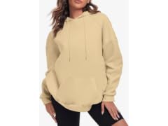 Fkeep Women (L) Oversize Hoodies Tops Z-khaki
