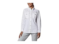 Womens PFG Bahama II Long Sleeve White (XXL)
