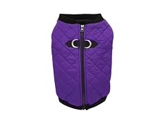 Gooby Fashion Vest Dog Jacket, Violet, Small