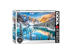 Lake Moraine in Winter 1000 Puzzle