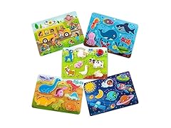 B. toys – Peek & Explore Wood Puzzles