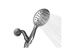 6" Handheld Shower Head 6-Spray 70" Hose