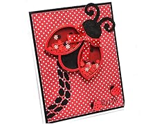 1Pc Silver Ladybug Shaker Metal Cutting Dies Stencil