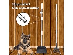 Dog Pooper Scooper Tray Rake Set