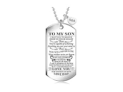 NOVQY To My Son from Dad Necklace