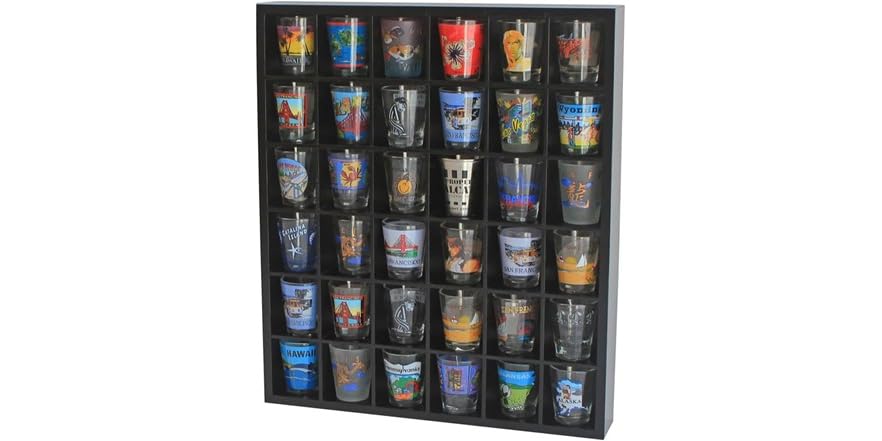 36 Slot Shot Glass Shooter Display Case