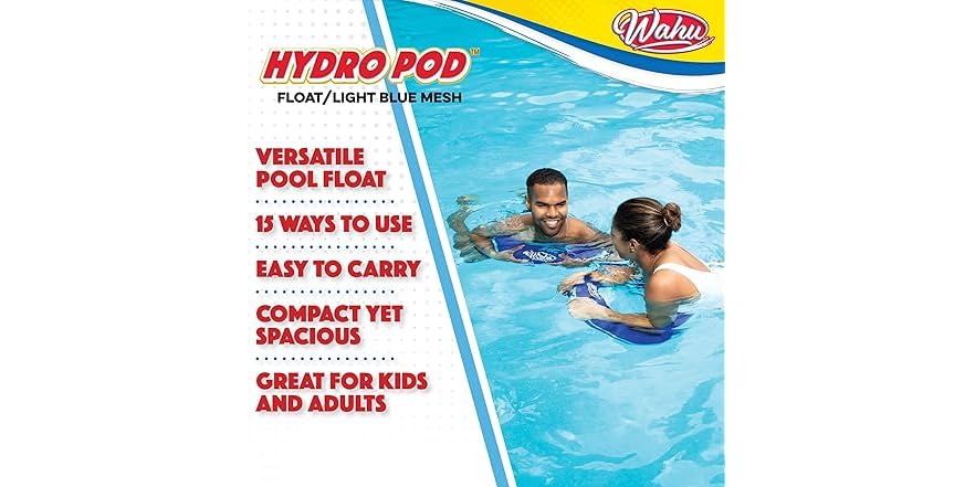 thumbnail image 2 of WAHU Hydro Lounger Red/Blue - Versatile Pool Lounge Float 2 of 10
