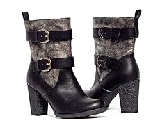 Katy Buckle Boot, Black