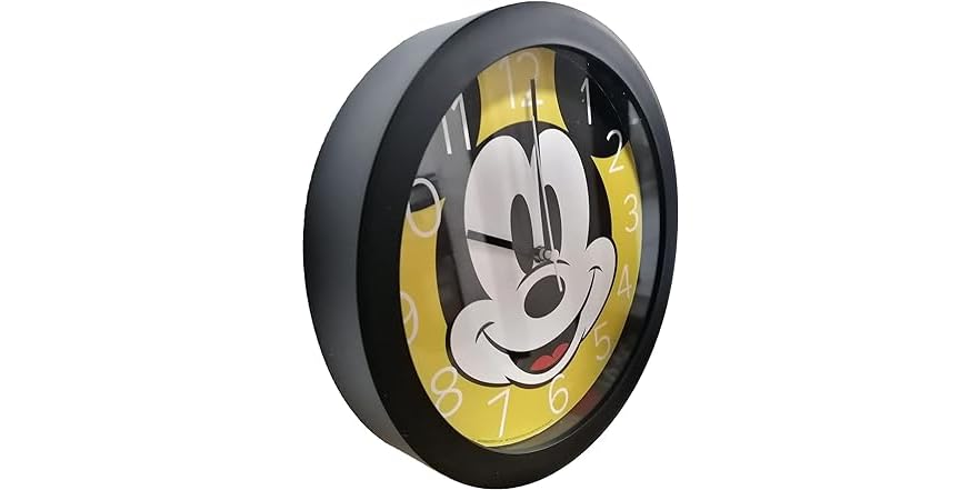 Mickey Wall Clock- 9.5'', Multicolor