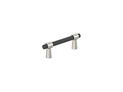 Amerock | Matte Black/Satin Nickel Cabinet Pull | 3 in