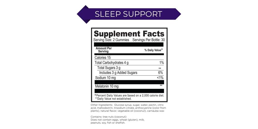Kelz Sleep Support Melatonin Gummies