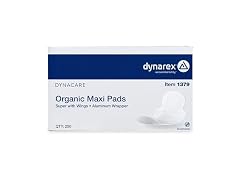 Dynarex Organic Maxi Pads Super Wings 250 Count