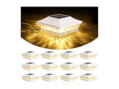 Brightever Solar Post Cap 12-Pack White