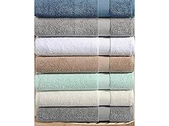 6-Piece 100% Cotton Towel Set - 600 GSM