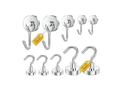 Tiergrade Magnetic Hooks 10-Pack Mixed