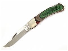 Wood Lockback Knife w/ Front Bolster