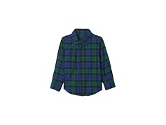 GAP Boys Long Sleeve Flannel Button-down Shirt