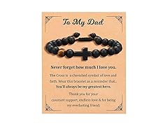 Dad Silver Memorial Bracelet