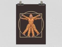 Vitruvian Squatch Matte Poster