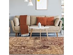 Salford Collection Jute Backed Rug Abstract Medallion