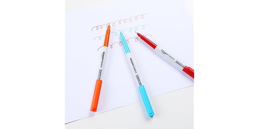 Basic Permanent Amazon Basics Permanent Markers, Assorted