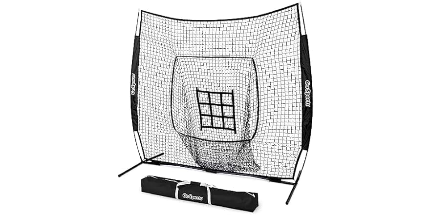 GoSports 7 ft x 7 ft Practice Hitting & Pitching Net