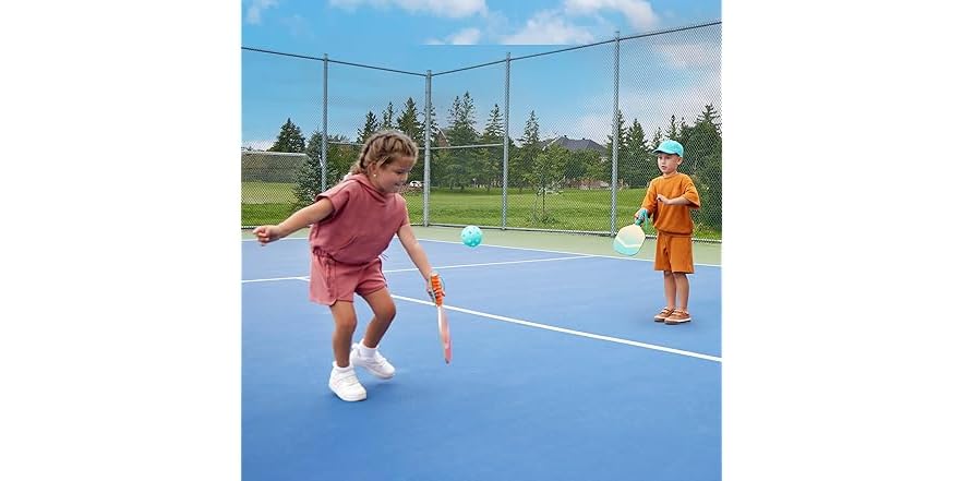Gongke Kids Pickleball Set (2 Paddle+2 Balls) - [Peach] main image 0