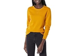 Amazon Essentials Women's Sweatshirt Mustard