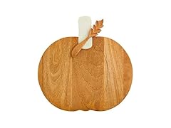 Mud Pie Marble Wood Pumpkin Board