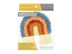 Dimensions Colorful Rainbow Beginner Latch Hook Kit