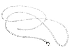 18kt White Gold Plated Valentino Chain