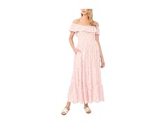 Vince Camuto Women (M) Off Shoulder Ruffle Dress