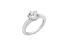 Amazon Essentials Women Ring Solitaire 2ct Platinu